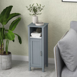 Costway Grey Freestanding Bathroom Storage Organiser - Size: 30 x 30 x 80cm - Wilko - thumbnail 4