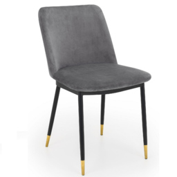 Julian Bowen Delaunay Set of 2 Grey Dining Chair - Wilko - thumbnail 4