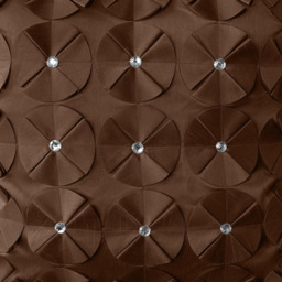 Intimates Vogue Diamante Chocolate Filled Cushion 56 x 56cm 2 Pack - Brown - Wilko - thumbnail 3