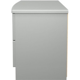 Crowndale Camden 4 Drawer Grey Gloss and Dusk Grey Bed Box Ready Assembled - Grey Gloss & Dusk Grey - Wilko - thumbnail 4