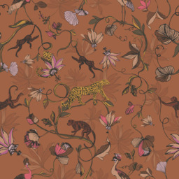 furn. Wildlings Double Multi Tropical Duvet Cover Set - Orange - Wilko - thumbnail 5