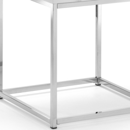 Julian Bowen Scala Chrome and White Marble Top Lamp Table - Size: 50 x 50 x 50cm - Wilko - thumbnail 5