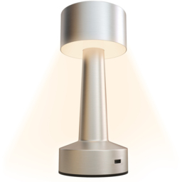 Portland Silver LED Battery Operated Table Lamp - Size: 21 x 9 x 9cm - Wilko - thumbnail 4
