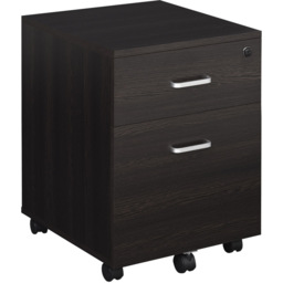 Vinsetto Black 2-Drawer Filing Cabinet - Size: 40 x 44 x 54.6cm - Wilko - thumbnail 3