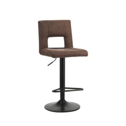 Felix Brown Bar Stool - Size: Single - Wilko - thumbnail 2