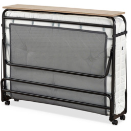 Jay-Be Supreme Small Double Automatic Folding Bed with Micro e-Pocket Sprung Mattress - Black - Wilko - thumbnail 4