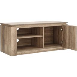 GFW Canyon Single Door 2 Shelf Grey Oak Compact TV Unit - Size: 45 x 108 x 59cm - Wilko - thumbnail 6