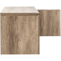 GFW Canyon Single Door 2 Shelf Grey Oak Compact TV Unit - Size: 45 x 108 x 59cm - Wilko - thumbnail 7