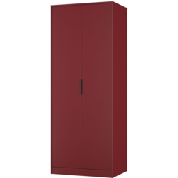 Crowndale Hong Kong 2 Door Red Matt Tall Wardrobe Ready Assembled - Wilko - thumbnail 5