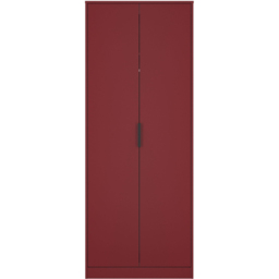 Crowndale Hong Kong 2 Door Red Matt Tall Wardrobe Ready Assembled - Wilko - thumbnail 3