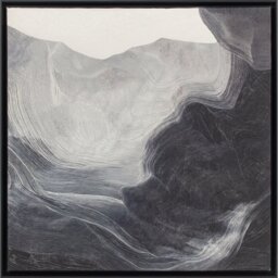 Abstract Monochrome Framed Art Black - Wilko - thumbnail 1
