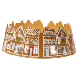 LED Gingerbread House Tree Skirt Brown and White - Wilko - thumbnail 7