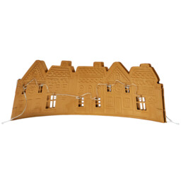 LED Gingerbread House Tree Skirt Brown and White - Wilko - thumbnail 3