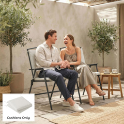 Outsunny Cream White Waterproof Garden Chair Cushion 50 x 50cm 2 Pack - Size: 7 x 50 x 50cm - Wilko - thumbnail 6