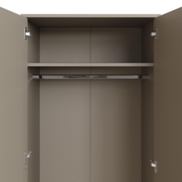 FWStyle Promo 2 Door Putty Wardrobe - Brown - Wilko - thumbnail 6