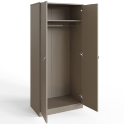 FWStyle Promo 2 Door Putty Wardrobe - Brown - Wilko - thumbnail 4