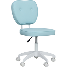 Vinsetto Cream Adjustable Vanity Chair - Size: Single - Blue - Wilko - thumbnail 3
