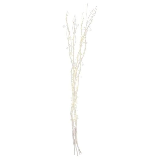 White Jewelled Twig Lights Decorative Tree - Wilko
