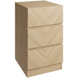 GFW Catania 3 Drawer Euro Oak Bedside Table Set of 2 - Brown - Wilko - thumbnail 6