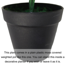 Botanik Watermelon Foliage Artificial Plant in Pot 40cm - Size: 40 x 40 x 40cm - Green - Wilko - thumbnail 5