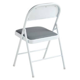 Set of 6 Grey Padded Folding Metal Dining Chairs - MCC - Wilko - thumbnail 6
