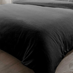 Rapport Home Teddy Double Charcoal Duvet Set - Grey - Wilko - thumbnail 4