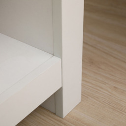 FurnitureHMD Single Shelf White and Oak Effect Wooden Side Table - Size: 50 x 45 x 45cm - Wilko - thumbnail 7