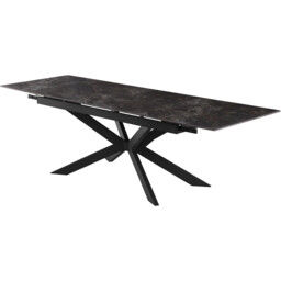 Henley Marble Extending Dining Table Black - Wilko - thumbnail 4