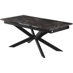 Henley Marble Extending Dining Table Black - Wilko - thumbnail 3