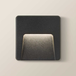 ValueLights Sam Matte Black Square LED Outdoor Wall Light - Size: 12 x 12 x 2.1cm - Wilko - thumbnail 5