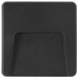 ValueLights Sam Matte Black Square LED Outdoor Wall Light - Size: 12 x 12 x 2.1cm - Wilko - thumbnail 4