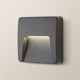 ValueLights Sam Matte Black Square LED Outdoor Wall Light - Size: 12 x 12 x 2.1cm - Wilko - thumbnail 6