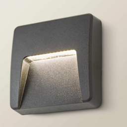 ValueLights Sam Matte Black Square LED Outdoor Wall Light - Size: 12 x 12 x 2.1cm - Wilko - thumbnail 7