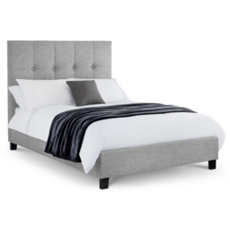 Julian Bowen Sorrento Super King Size Light Grey Linen Bed Frame - Wilko - thumbnail 3