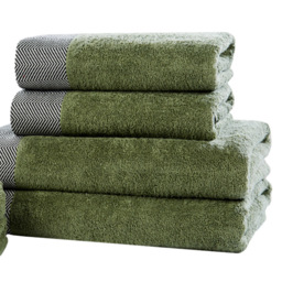 Rapport Home Tidal Green Cotton Face Cloth - Size: 0.1 x 30 x 30cm - Wilko - thumbnail 4