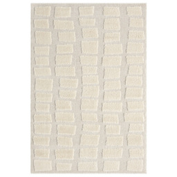 Desire Rugs Isabella Cream Embossed Cobble Rug 120 x 170cm - Wilko - thumbnail 1