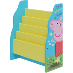 Kidsaw Peppa Pig 4 Shelf Blue and Yellow Bookcase Sling - Wilko - thumbnail 4