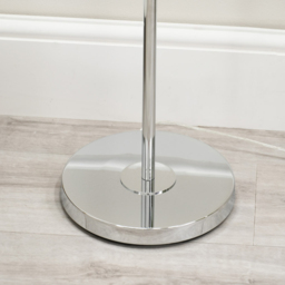 ValueLights Kelsks Clear Acrylic Jewel Droplet Chrome Floor Lamp with LED Bulb - Size: 150.5 x 30 x 30cm - Silver - Wilko - thumbnail 4