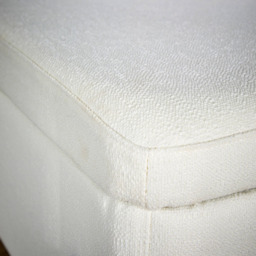 Home Source Oasis White Boucle Storage Ottoman with Metal Legs - Size: 44 x 110 x 42cm - Wilko - thumbnail 4