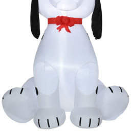 Everglow LED Inflatable Christmas Puppy with Santa Hat Decoration 5.9ft - Size: 6ft - White - Wilko - thumbnail 5