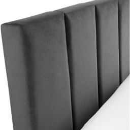 Julian Bowen Rosa Double Grey Velvet Bed in a Box - Wilko - thumbnail 6