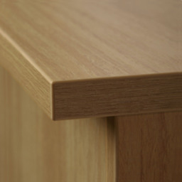 R White Cabinets 2 Shelf Brown Desk Height Bookcase - Size: 72.8 x 30 x 54cm - Wilko - thumbnail 4