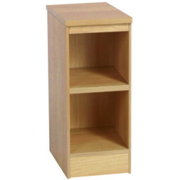 R White Cabinets 2 Shelf Brown Desk Height Bookcase - Size: 72.8 x 30 x 54cm - Wilko - thumbnail 3