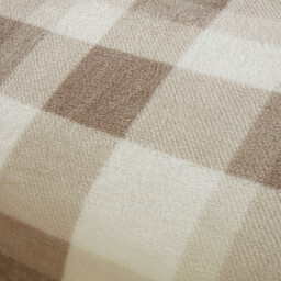 Teddy Fleece Check Duvet Set Natural King - Wilko - thumbnail 4