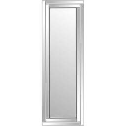 Luxford Bevelled Double Framed All Glass Mirror 120 x 40cm - Black - MirrorOutlet - Wilko - thumbnail 1