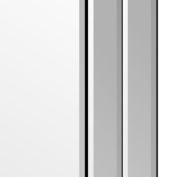 Luxford Bevelled Double Framed All Glass Mirror 120 x 40cm - Black - MirrorOutlet - Wilko - thumbnail 5