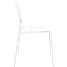 Core Products Academy Set of 2 White Plastic Kitchen Chair - Wilko - thumbnail 6