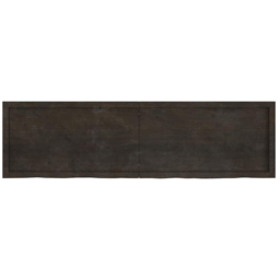 vidaXL 180cm Dark Brown Foldable Floating Wall Shelf - Size: 6 x 180 x 50cm - Wilko - thumbnail 3