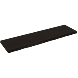 vidaXL 180cm Dark Brown Foldable Floating Wall Shelf - Size: 6 x 180 x 50cm - Wilko - thumbnail 1