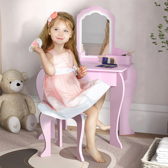 Tommy Toys Cloud Kids Dressing Table Set - Pink - Wilko - image 1